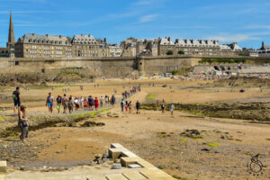 Saint Malo view on old town
