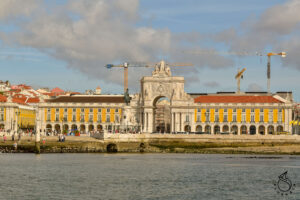 Lisbon palace from the water