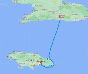 Route Cuba-Jamaica