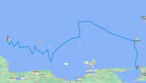 Route Bonaire-Trynidad