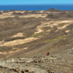 Isla de Lobos widok na wulkany