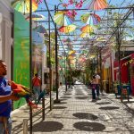 Puerto Plata ulica parasoli