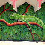 Mural iguana