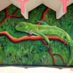 Mural iguana